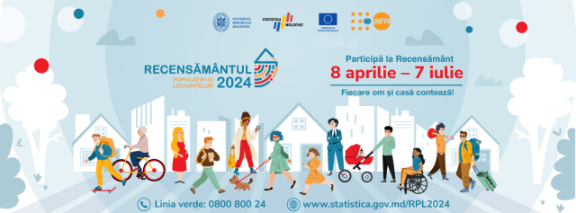 Anunț privind desfășurarea Recensământului populației și locuințelor  în perioada 8 aprilie -7 iulie 2024